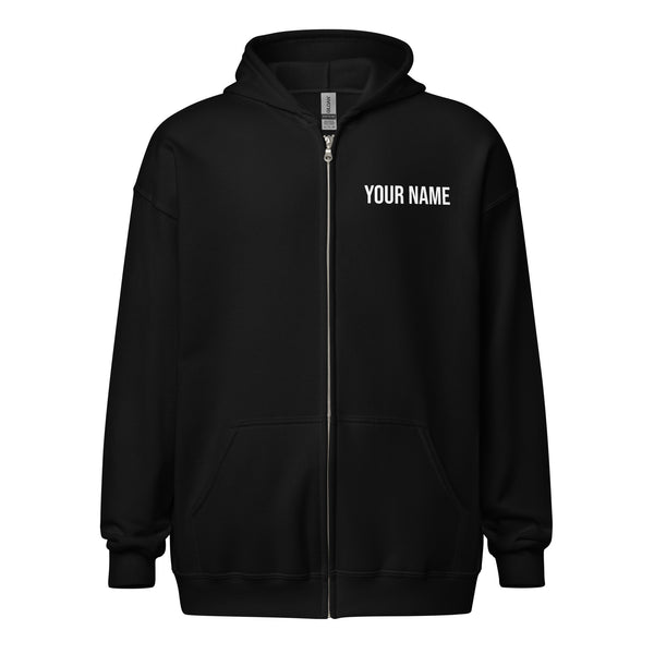 Personalize with your name - Love Dog and Cat Unisex heavy blend zip hoodie-Heavy Blend Adult Zip Hoodie | Gildan G18600-I love Veterinary