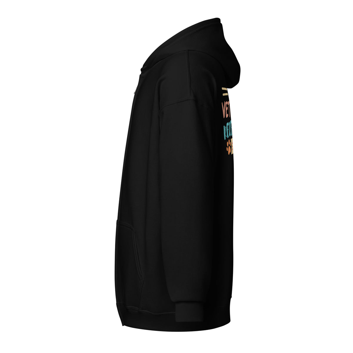 Veterinary receptionist ERA Zip Hoodie-I love Veterinary