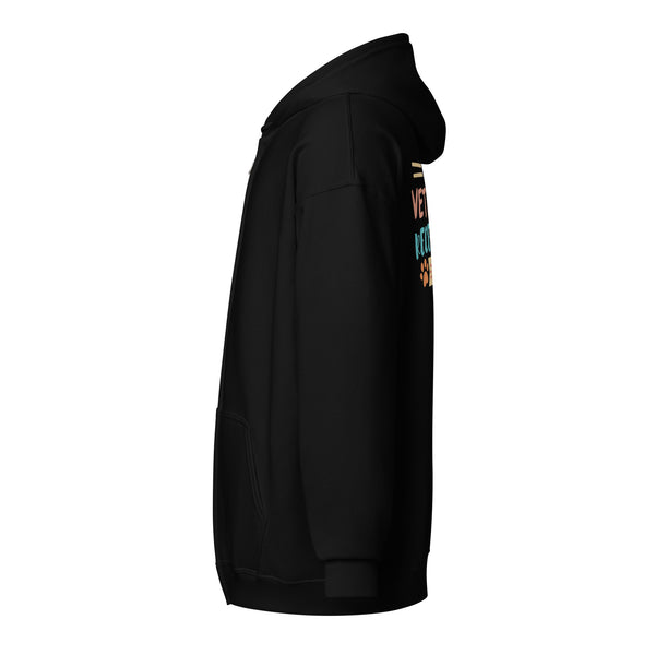 Veterinary receptionist ERA Zip Hoodie-I love Veterinary