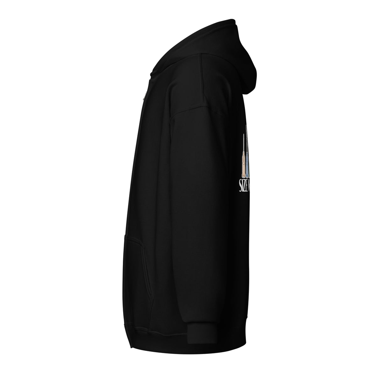 Size matters Unisex Zip Hoodie-I love Veterinary