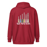 Size matters Unisex Zip Hoodie-I love Veterinary
