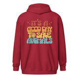 It's a good day to save animals Unisex Zip Hoodie-I love Veterinary