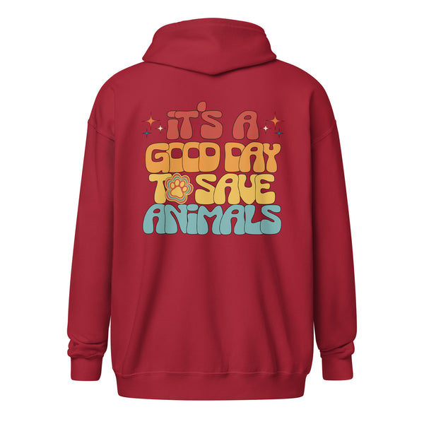 It's a good day to save animals Unisex Zip Hoodie-I love Veterinary