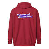Veterinary Receptionist Unisex Zip Hoodie-I love Veterinary