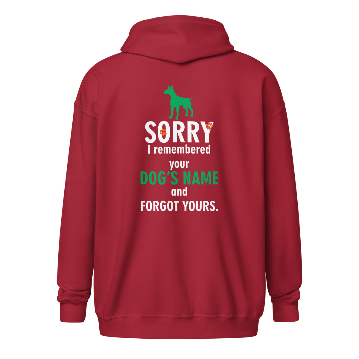 I remembered your dogs name Unisex Zip Hoodie