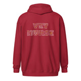 Vet Nurse Typography Unisex Zip Hoodie
