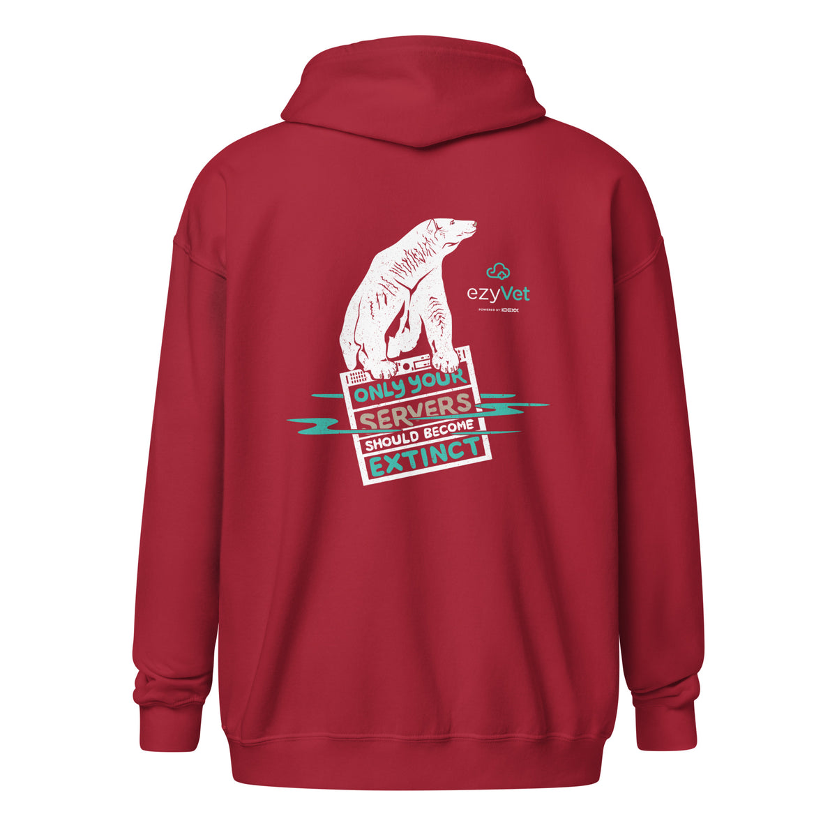 ezyVet Polar Bear Unisex Zip Hoodie