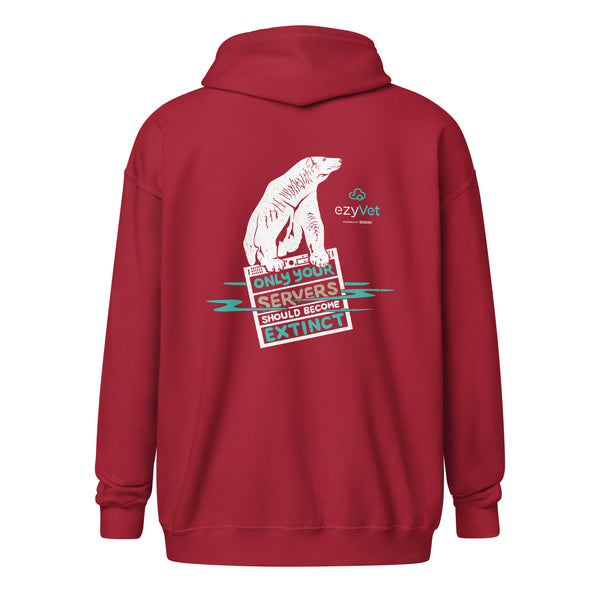 ezyVet Polar Bear Unisex Zip Hoodie