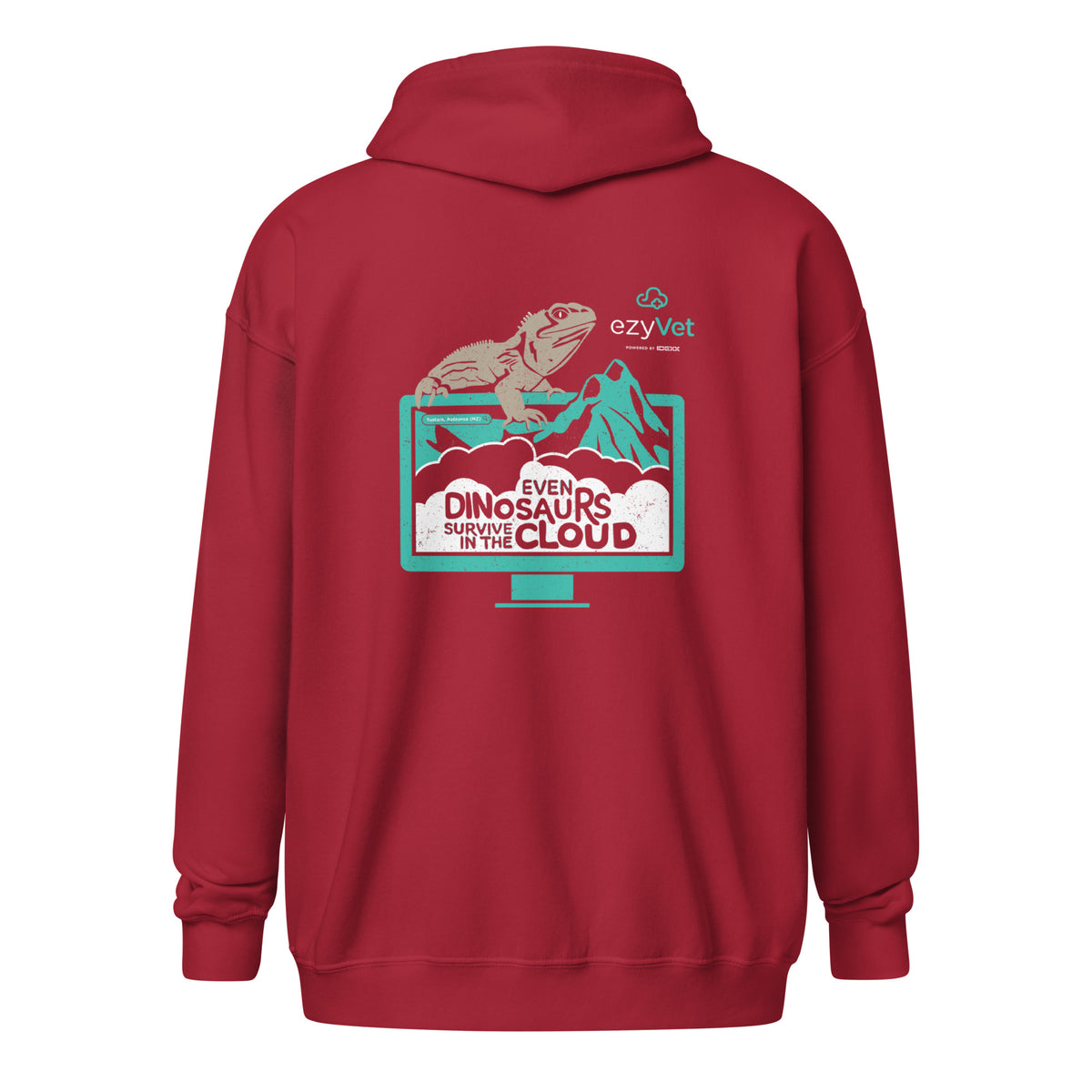 ezyVet Tuatara Unisex Zip Hoodie