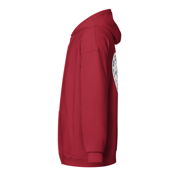 Veterinary Heart Unisex Zip Hoodie