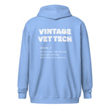 Vintage Vet Tech Unisex Zip Hoodie-Unisex Zip Hoodie | Gildan 18600-I love Veterinary