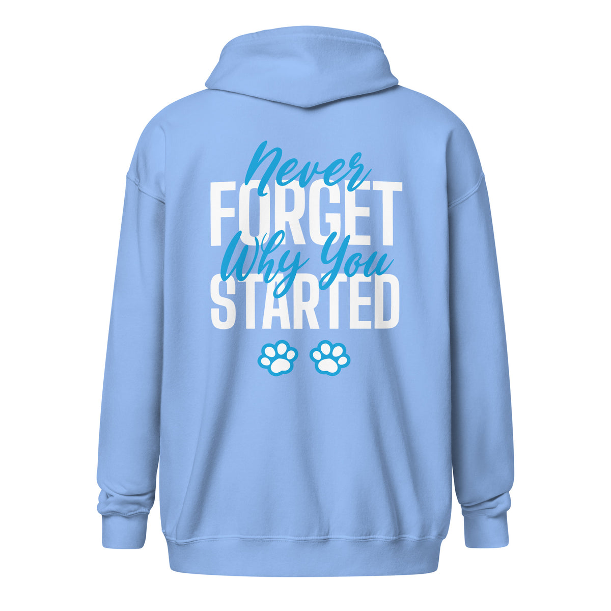 Never forget why you started Unisex heavy blend zip hoodie-Unisex Zip Hoodie | Gildan 18600-I love Veterinary