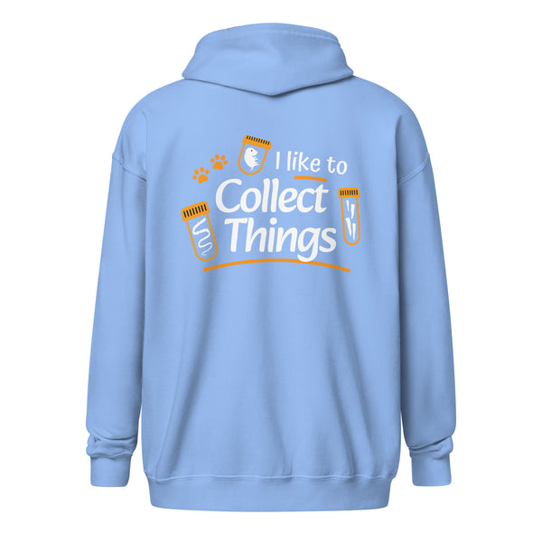 I like to collect things Unisex heavy blend zip hoodie-Unisex Zip Hoodie | Gildan 18600-I love Veterinary