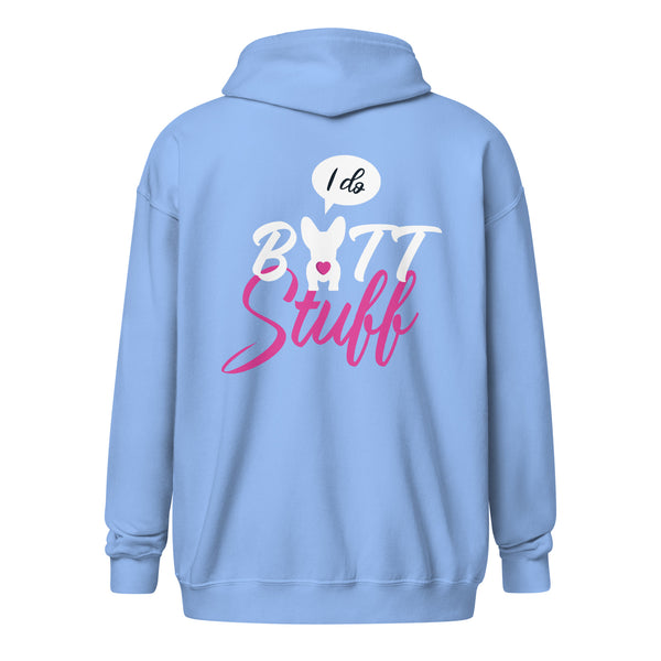 I do butt stuff Unisex heavy blend zip hoodie-Unisex Zip Hoodie | Gildan 18600-I love Veterinary