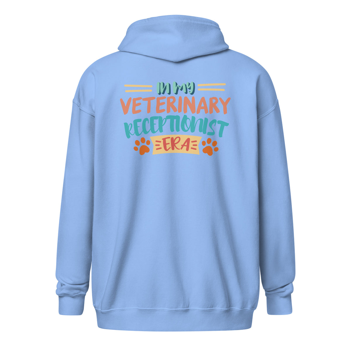 Veterinary receptionist ERA Zip Hoodie-I love Veterinary