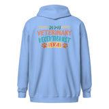 Veterinary receptionist ERA Zip Hoodie-I love Veterinary