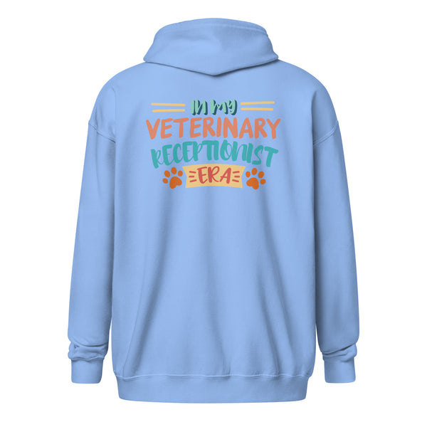 Veterinary receptionist ERA Zip Hoodie-I love Veterinary