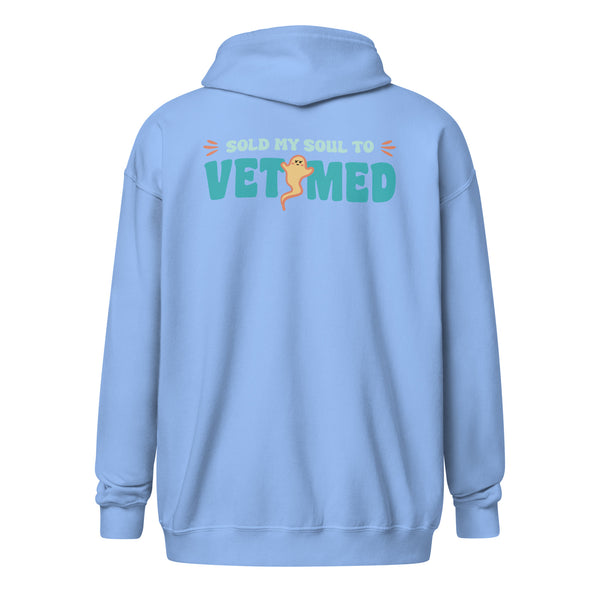 Sold my soul to VET MED Zip Hoodie-I love Veterinary