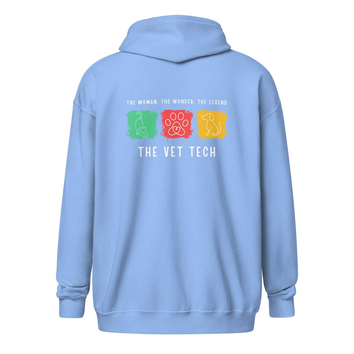 The woman, the wonder, the legend - the Vet Tech Unisex Zip Hoodie-I love Veterinary