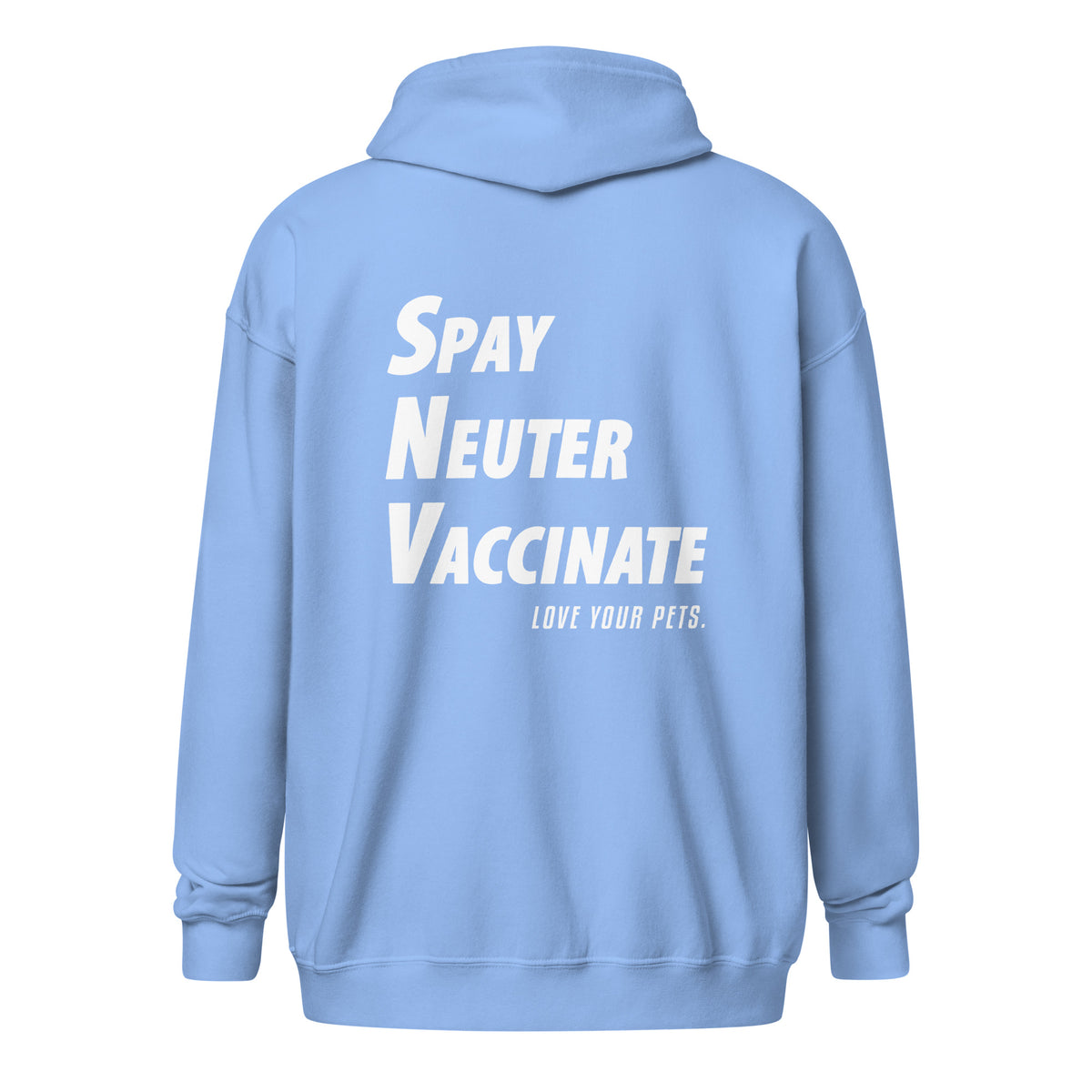 Spay, neuter, vaccinate! Love your pets Unisex zip hoodie-I love Veterinary