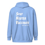 Spay, neuter, vaccinate! Love your pets Unisex zip hoodie-I love Veterinary