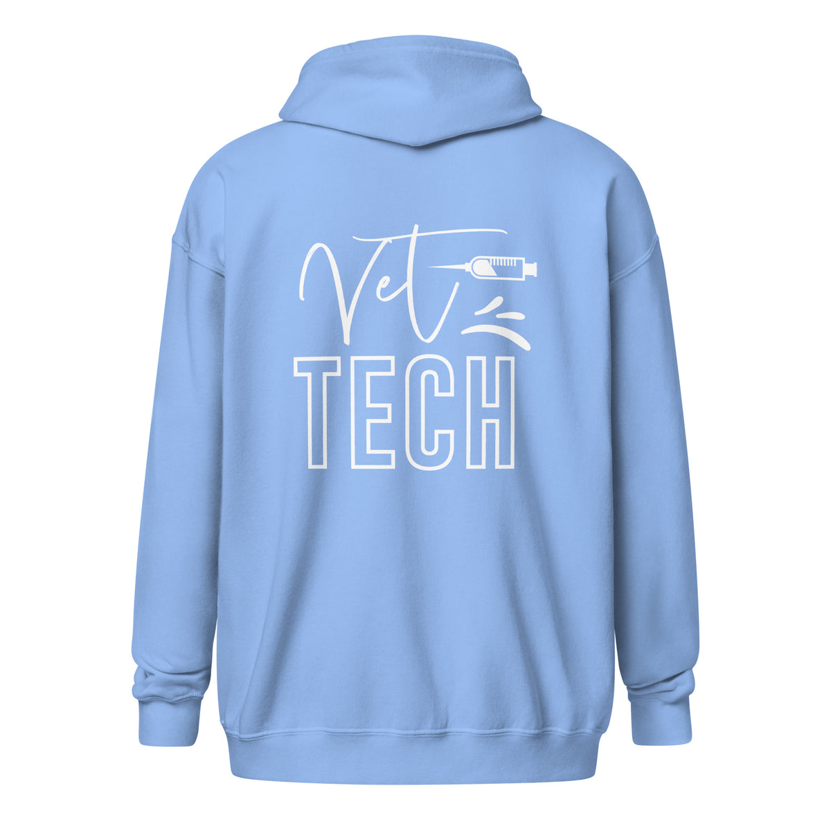 Vet Tech Needle Unisex Zip Hoodie-I love Veterinary