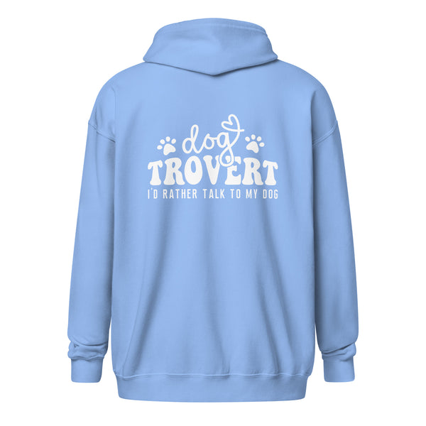 I'd rather talk to my Dog Unisex Zip Hoodie-I love Veterinary