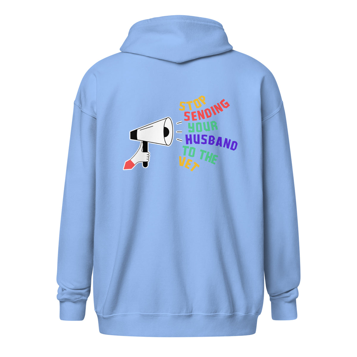 Stop sending your husband to the vet Unisex Zip Hoodie-I love Veterinary