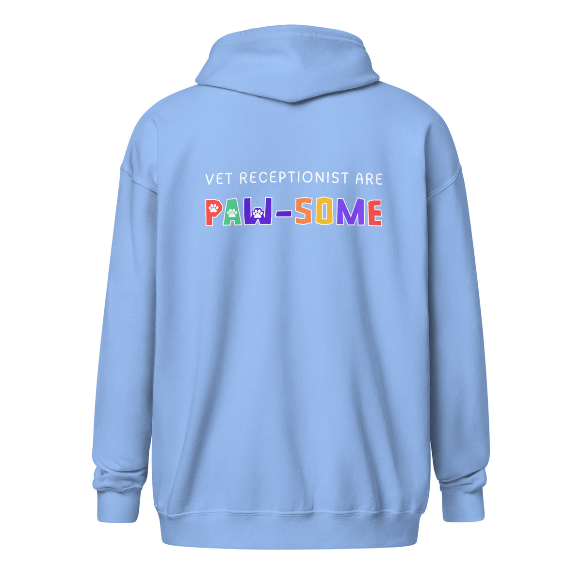 Vet receptionist are paw-some Unisex Zip Hoodie-I love Veterinary