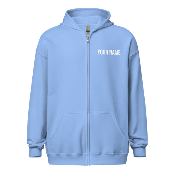 Personalize with your name - Love Dog and Cat Unisex heavy blend zip hoodie-Heavy Blend Adult Zip Hoodie | Gildan G18600-I love Veterinary