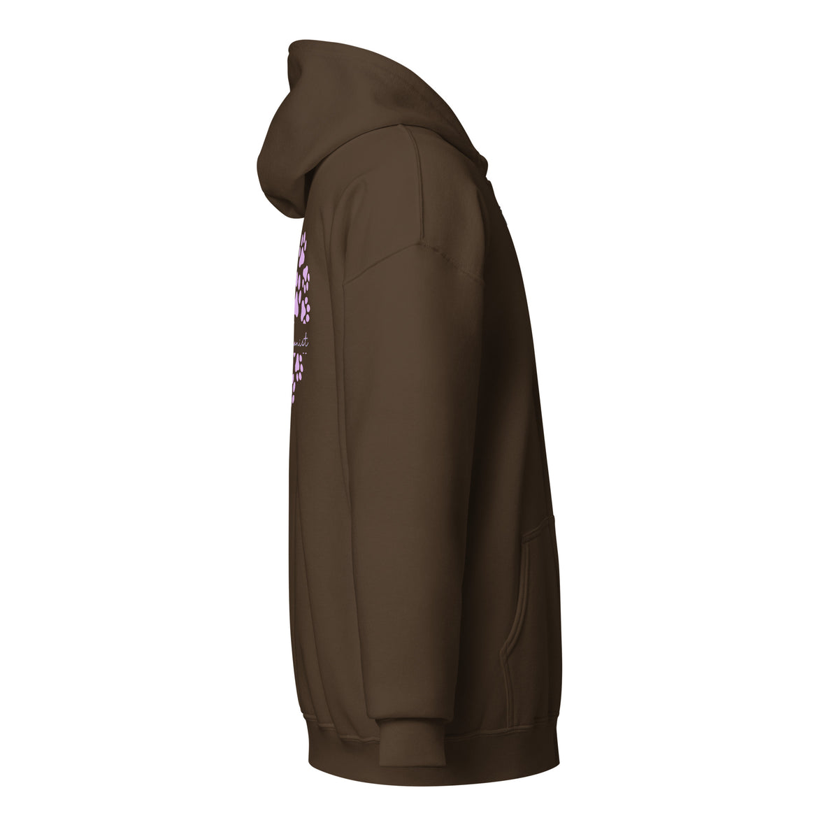 Vet Receptionist circle paws pattern Unisex Zip Hoodie-I love Veterinary