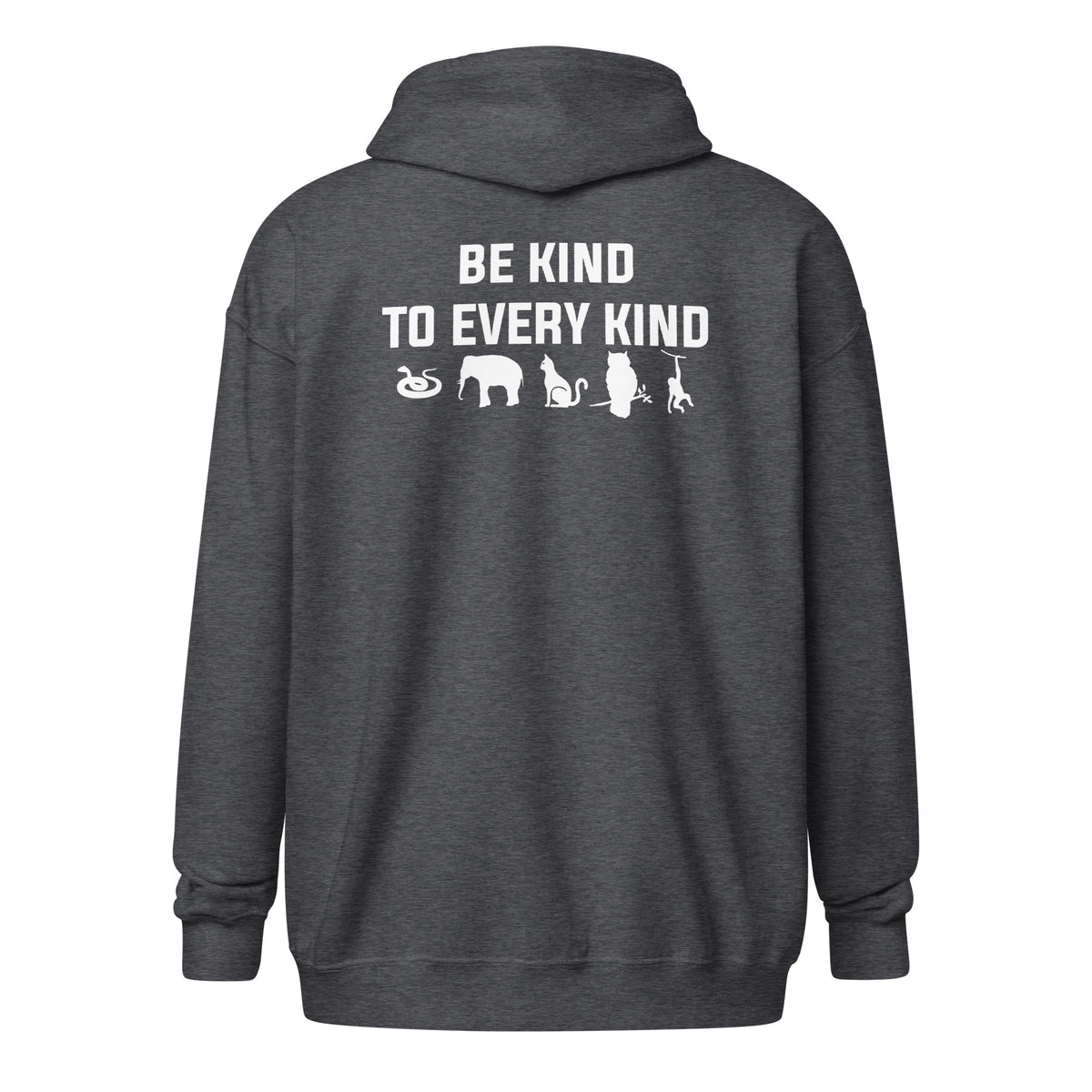 Be Kind to every kind Unisex heavy blend zip hoodie-Unisex Zip Hoodie | Gildan 18600-I love Veterinary