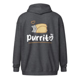 Purritto Unisex heavy blend zip hoodie-Unisex Zip Hoodie | Gildan 18600-I love Veterinary