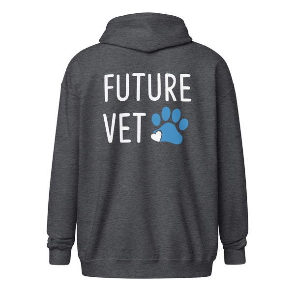 Future Vet Unisex Zip Hoodie-I love Veterinary