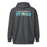Sold my soul to VET MED Zip Hoodie-I love Veterinary