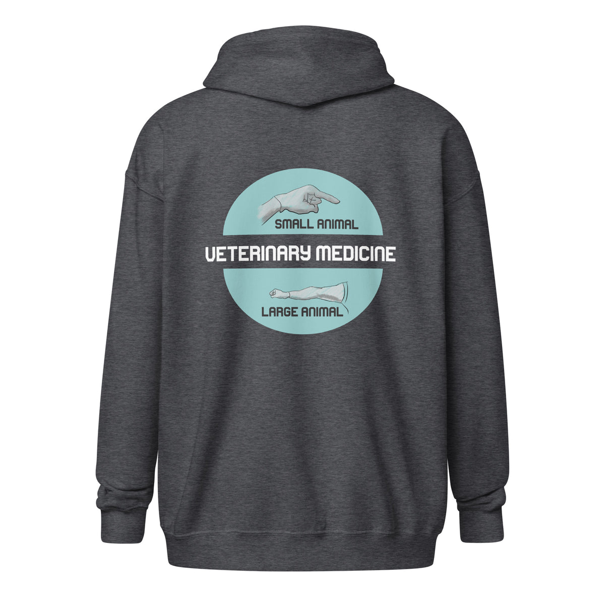 Veterinary Medicine - Small & Big animal Unisex Zip Hoodie-I love Veterinary