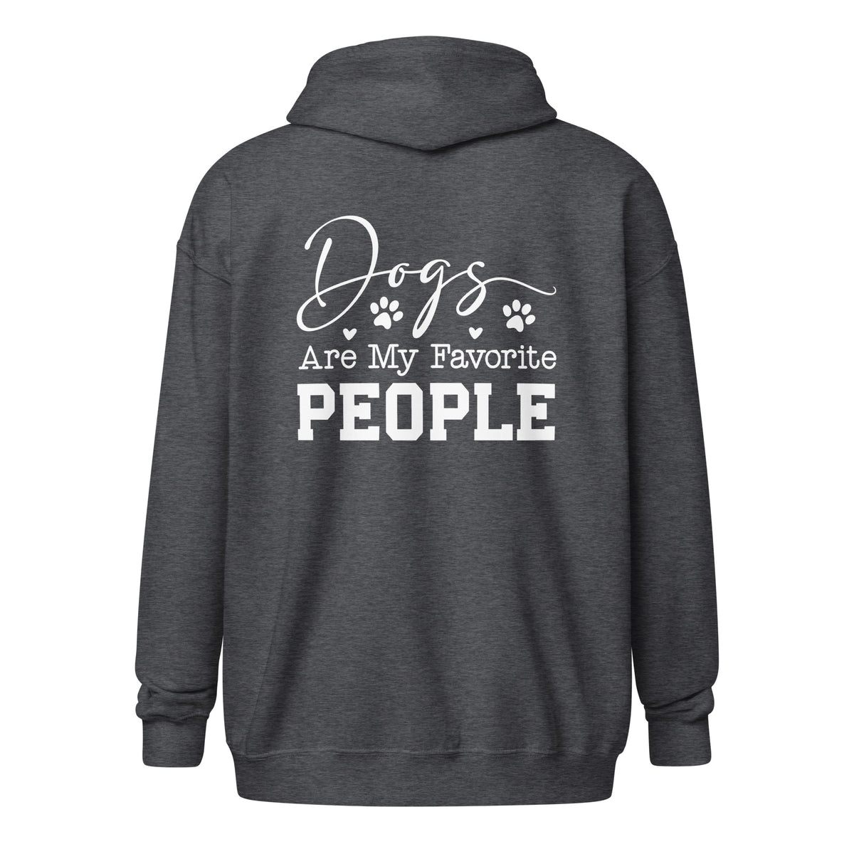 Dogs Are My Favorite People Unisex Zip Hoodie-I love Veterinary