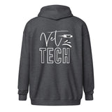 Vet Tech Needle Unisex Zip Hoodie-I love Veterinary