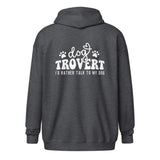 I'd rather talk to my Dog Unisex Zip Hoodie-I love Veterinary