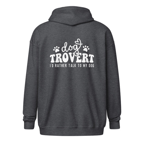 I'd rather talk to my Dog Unisex Zip Hoodie-I love Veterinary