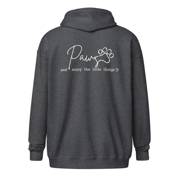 Paws and enjoy the little things Unisex Zip Hoodie-I love Veterinary