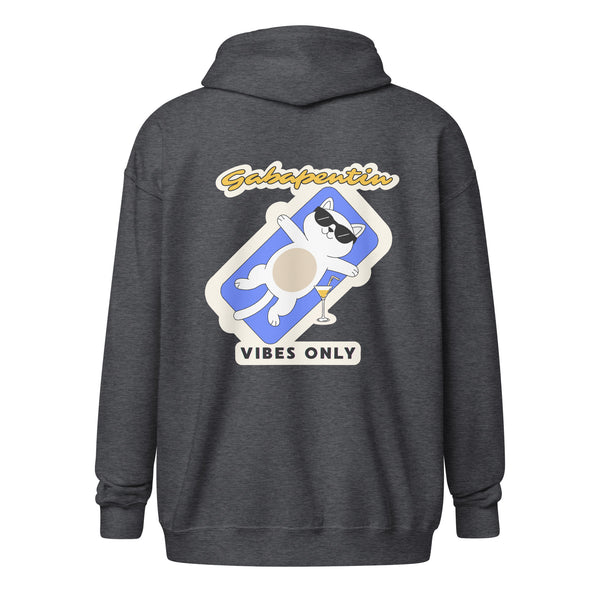 Gabapentin vibes only Unisex Zip Hoodie-I love Veterinary