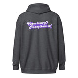 Veterinary Receptionist Unisex Zip Hoodie-I love Veterinary