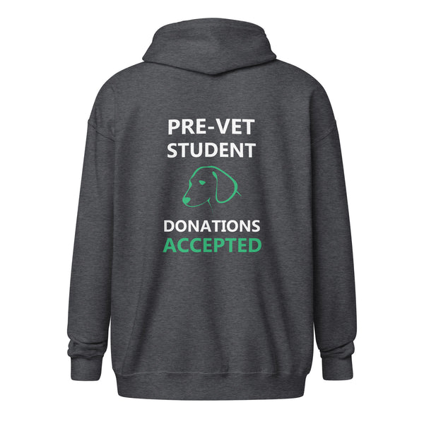Pre - Vet Student Unisex Zip Hoodie