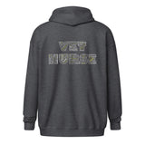 Vet Nurse Typography Unisex Zip Hoodie