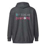 Vet Techs are pawsome Zip Hoodie