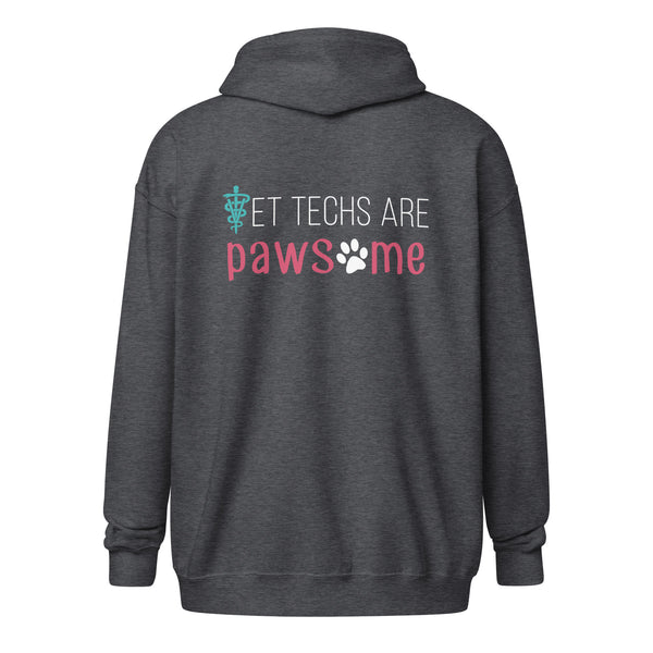 Vet Techs are pawsome Zip Hoodie