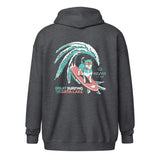 ezyVet Surf Dog Unisex zip hoodie