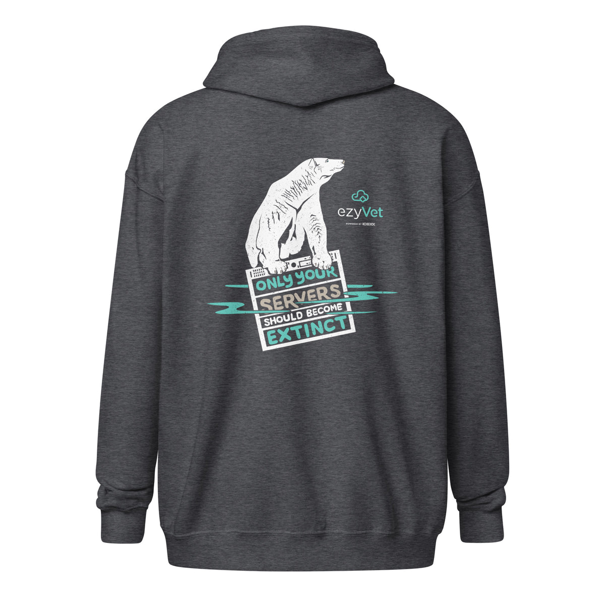 ezyVet Polar Bear Unisex Zip Hoodie