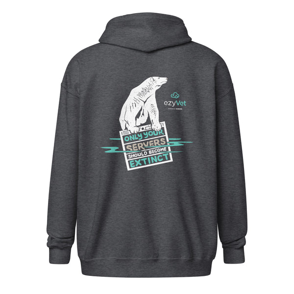 ezyVet Polar Bear Unisex Zip Hoodie